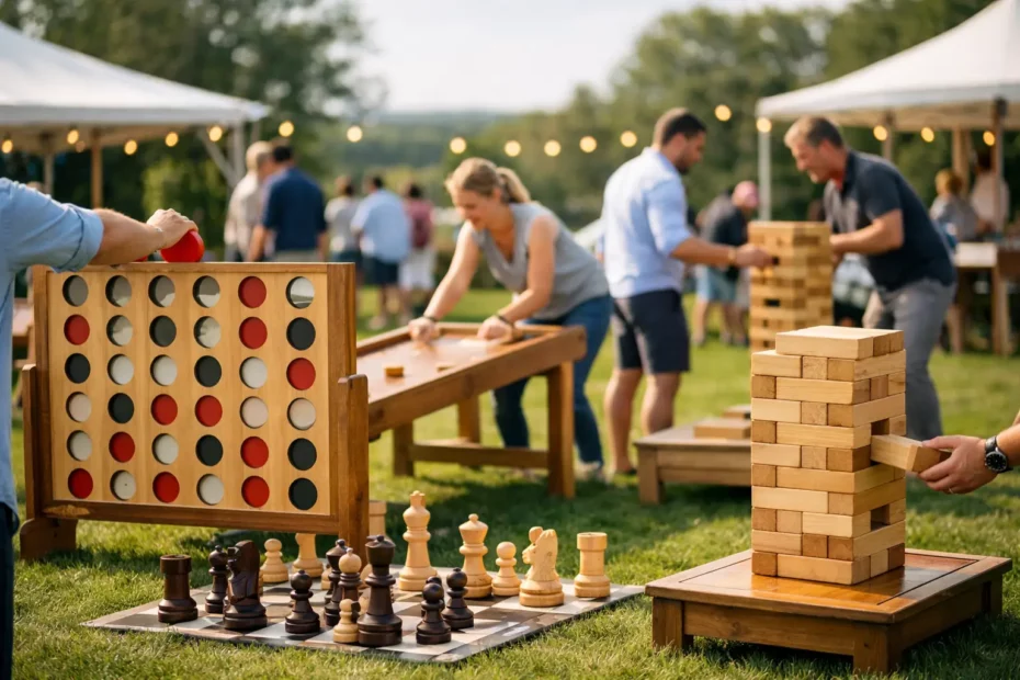 Location jeux en bois géants pour vos événements