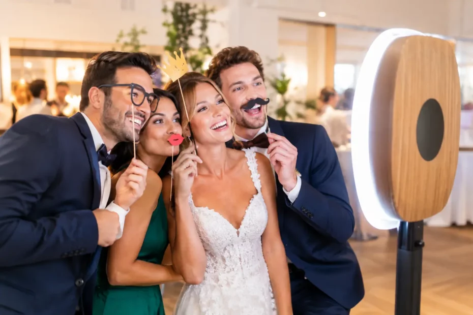 Borne selfie avec logo pour marquer vos événements